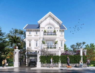 Biệt thự 3 tầng mái Thái sang trọng 