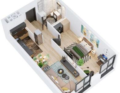 Thi Công Căn Hộ Studio Quận 12