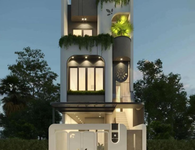 Nhà phố 3 tầng hiện đại