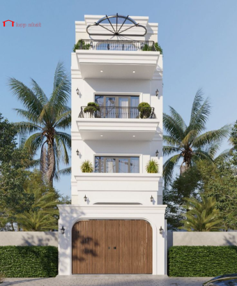 Mẫu nhà phố 4 tầng sang trọng, đầy đủ công năng