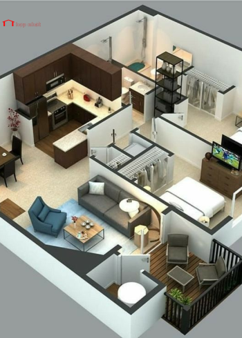 Thiết Kế Căn Hộ 2 Phòng Ngủ HCM